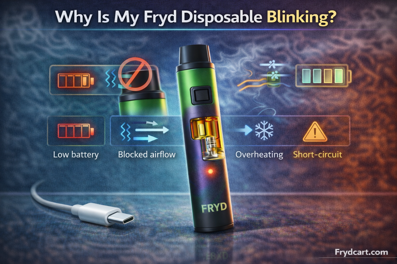 Why Is My Fryd Disposable Blinking