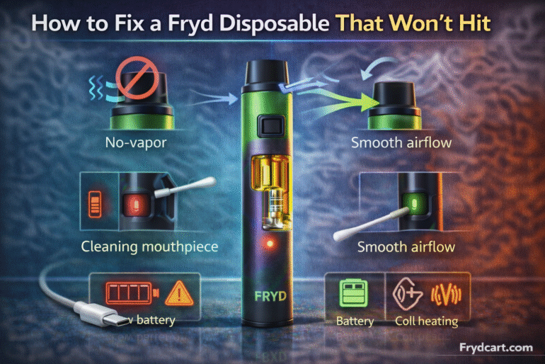 How To Fix A Fryd Disposable That Won't Hit