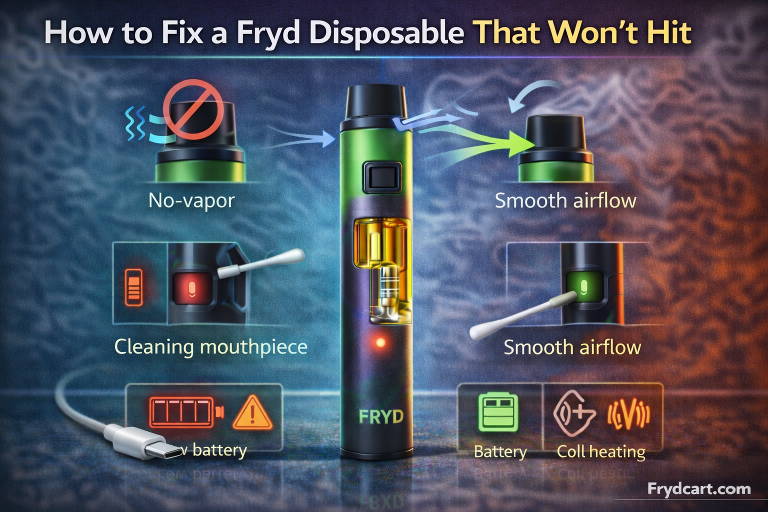 How To Fix A Fryd Disposable That Won't Hit
